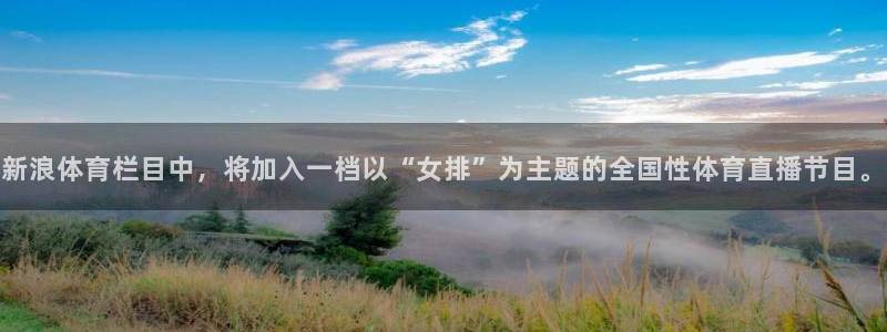 球神直播体育在线观看网站：新浪体育栏目中，将加入一档以“女排”为主题的全国性体育直播节目。